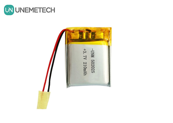 3.7V 210mAh Custom Lithium Polymer Battery 502025 with PCB and Lead Wires for E-bike System