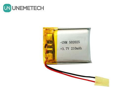 3.7V 210mAh Custom Lithium Polymer Battery 502025 with PCB and Lead Wires for E-bike System