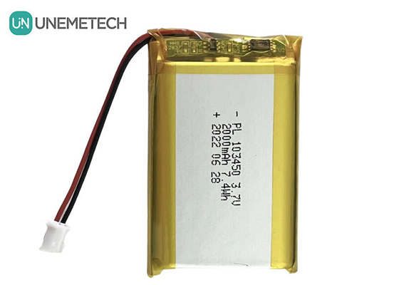 3.7V 2000mAh Rechargeable Lithium Polymer Battery 103450 Large Capacity for Electric Breast Pump