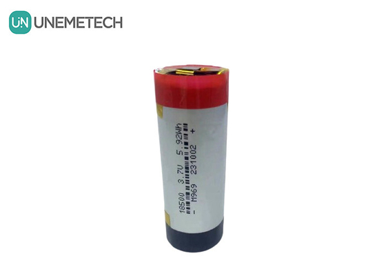 3A Cylindrical LiPo Battery 3.7V 1600mAh 18500 Lithium Polymer Battery For Consumer Electronics