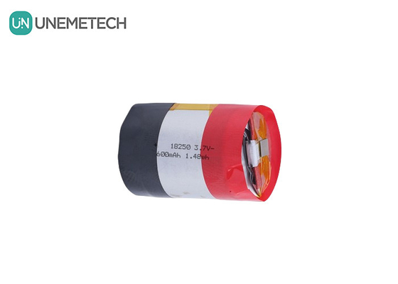 18250 630mAh 3.7V Cylindrical Rechargeable Li Ion Polymer Battery With 5A Pluse Discharge Current