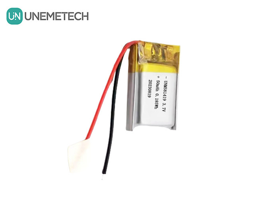 Ultra Small 3.7v 50mah Lipo Battery 15C High Discharge Rate Lithium Ion Battery 581419