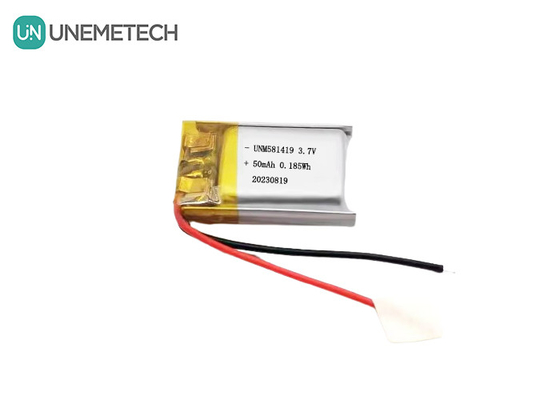 Ultra Small 3.7v 50mah Lipo Battery 15C High Discharge Rate Lithium Ion Battery 581419