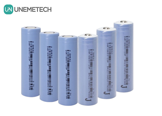 30A Continuous Discharge 18650 Batteries 2000mAh 3.7V Cylindrical Lithium Ion Cell INR18650-20P