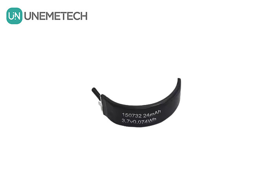 3.7V Curved LiPo Battery 150732 Min Capacity 22mAh Special Shaped Lipo Batteries Single Cells