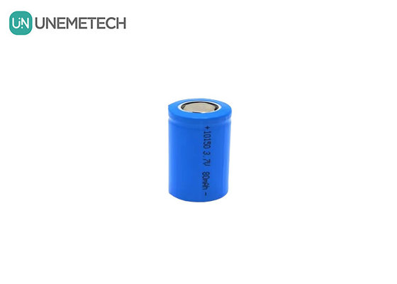 3.7V 80mAh Small Li Ion Cylindrical Rechargeable Battery 10150 For Turbo Nose Hair Cutter