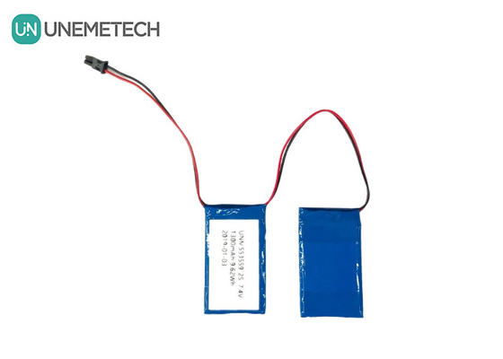 2C High Discharge Rate Lipo Battery Pack 553559 7.4V 1300mAh 2S For Artificial Limb