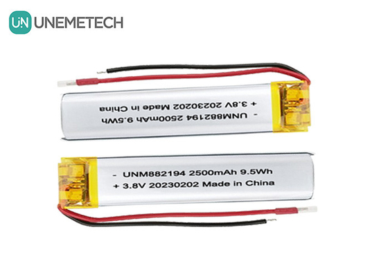 Custom 882194 High Voltage LiPo Battery 4.35V 2500mAh 1 Year Warranty