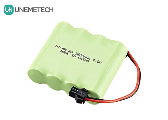 4.8V Nickel-Metal Hydride Battery 2800mAh Rechargeable AA Battery Packs