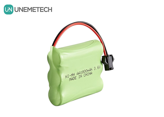 3.6V NiMH Battery Packs 1800mAh Rechargeable AA Batteries For Remote Control Toy Car