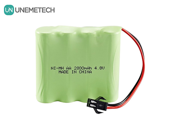 4.8V Nickel-Metal Hydride Battery 2800mAh Rechargeable AA Battery Packs