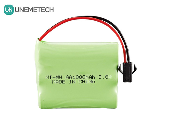 3.6V NiMH Battery Packs 1800mAh Rechargeable AA Batteries For Remote Control Toy Car