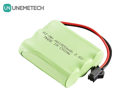 3.6V NiMH Battery Packs 1800mAh Rechargeable AA Batteries For Remote Control Toy Car