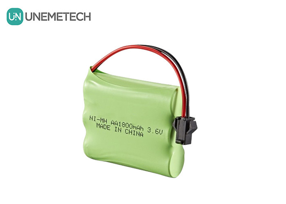 3.6V NiMH Battery Packs 1800mAh Rechargeable AA Batteries For Remote Control Toy Car