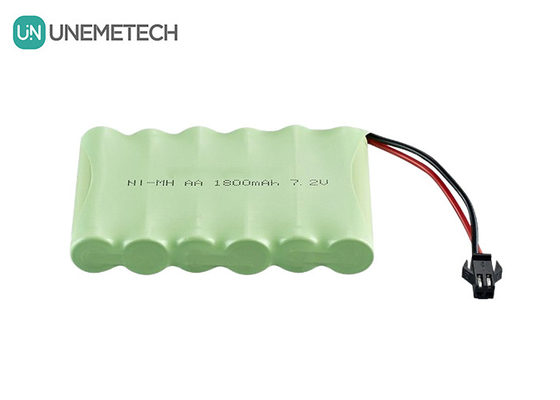 7.2V NiMH Battery Packs 1800mAh Nickel Metal Hydride Batteries For Remote Control Vehicle