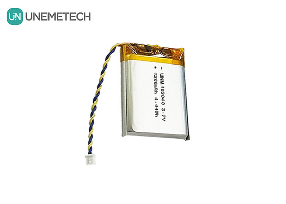3.7V Rechargeable Li Polymer Battery 103040 1200 mAh for Medical Device and LED Lamp