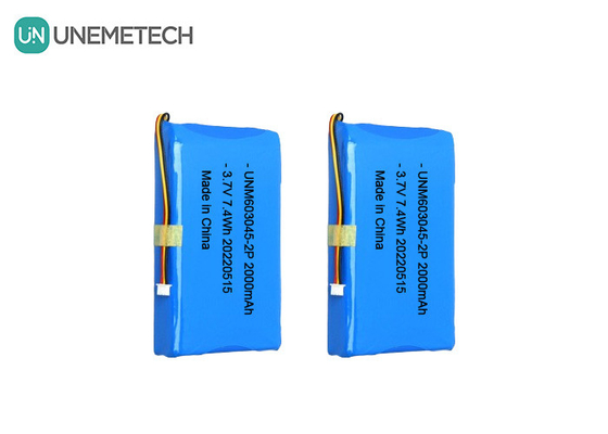 Large Capacity Lithium Polymer Battery Pack 603045 2P 3.7V 2000mAh Smart Door Lock Battery