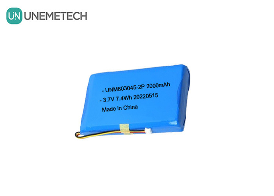 Large Capacity Lithium Polymer Battery Pack 603045 2P 3.7V 2000mAh Smart Door Lock Battery