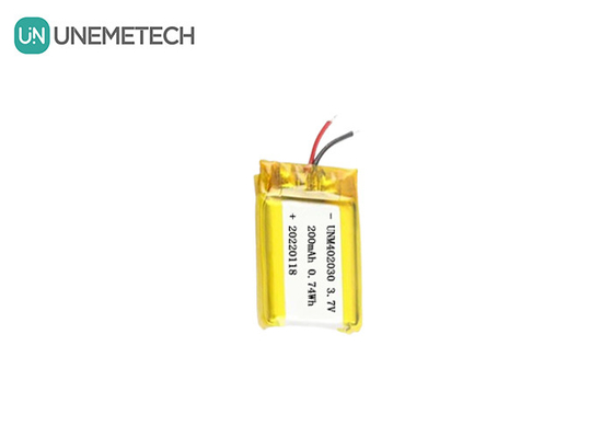 Small Size 402030 3.7V 200mAh Rechargeable Lipo Battery for Electronic Products