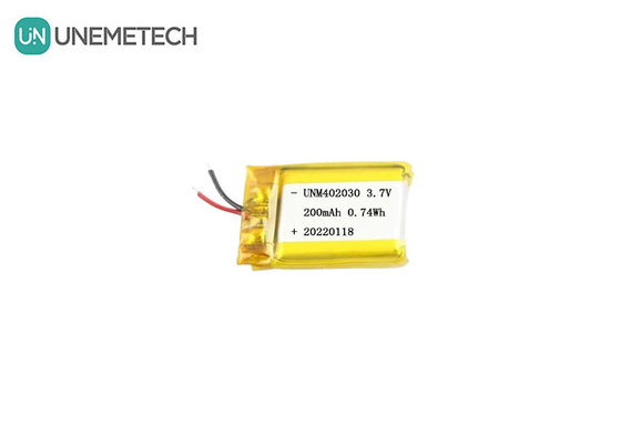 Small Size 402030 3.7V 200mAh Rechargeable Lipo Battery for Electronic Products