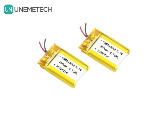 Small Size 402030 3.7V 200mAh Rechargeable Lipo Battery for Electronic Products
