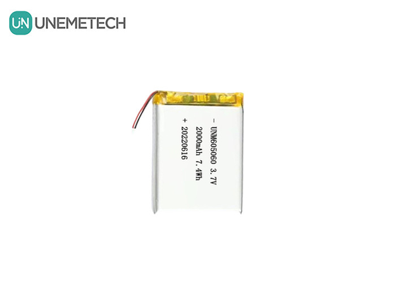 UNEMETECH 605060 2000mAh Polymer Lithium Battery 3.7V Beauty Instrument Rechargeable Battery