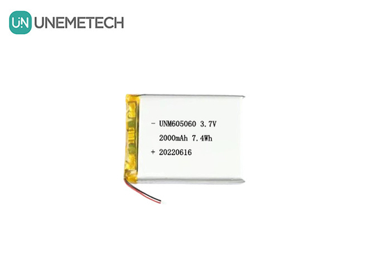 UNEMETECH 605060 2000mAh Polymer Lithium Battery 3.7V Beauty Instrument Rechargeable Battery