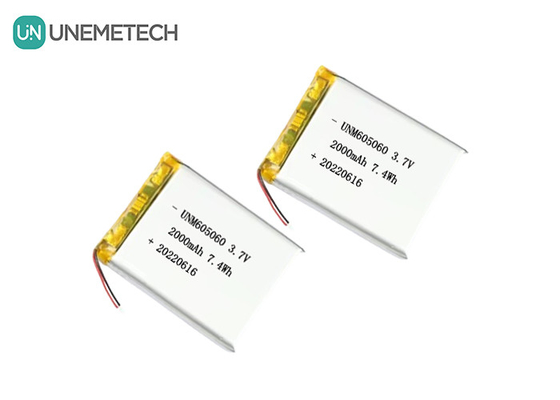 UNEMETECH 605060 2000mAh Polymer Lithium Battery 3.7V Beauty Instrument Rechargeable Battery