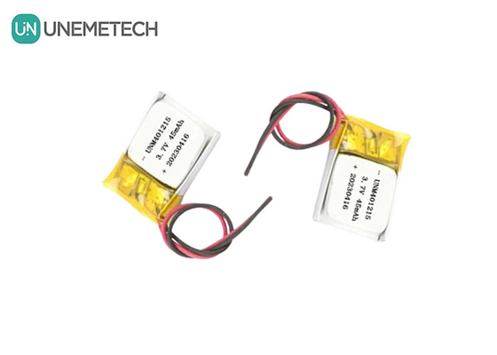 Ultra Thin Lithium Polymer Battery 401215 3.7V 45mAh Li Po Battery for GPS Tracker