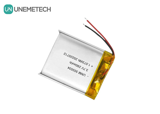 3.7V 290mAh Rechargeable Lithium Ion Polymer Battery 303034 for Electric Toys