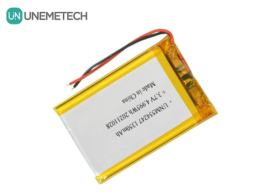 3.7V 1350mAh Rechargeable Li Ion Polymer Battery Pack 554247 for Mini Drone