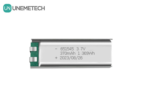 3.7V 370mAh 651545 Rechargeable Lithium Li-ion Polymer Battery for Digital Products