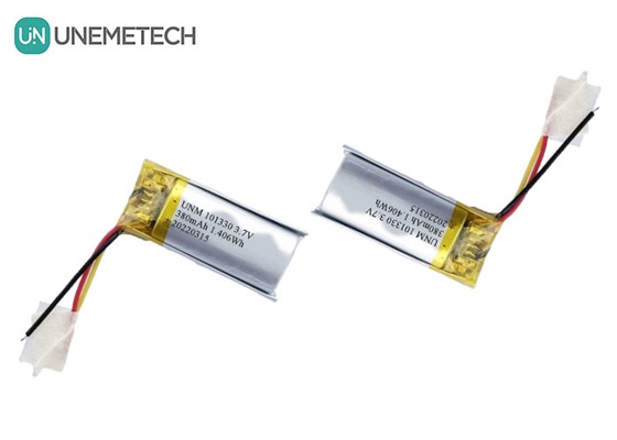 3.7V 380mAh Rechargeable Li-Polymer Battery 101330 for Smartwatches