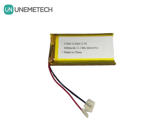 3.7V 3000mAh Rechargeable High Capacity Lithium Polymer Battery 113465 For Smartphone