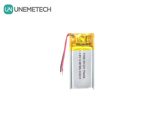 3.8V 75mAh Lithium Ion Polymer Battery 321223 Small Lipo Battery For Electronic Pen