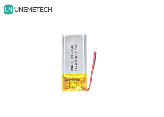 3.8V 75mAh Lithium Ion Polymer Battery 321223 Small Lipo Battery For Electronic Pen