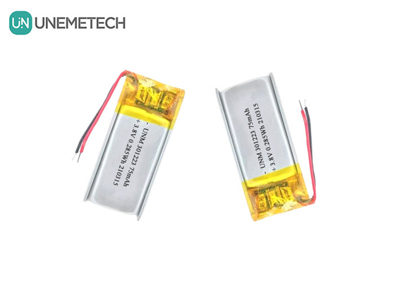3.8V 75mAh Lithium Ion Polymer Battery 321223 Small Lipo Battery For Electronic Pen