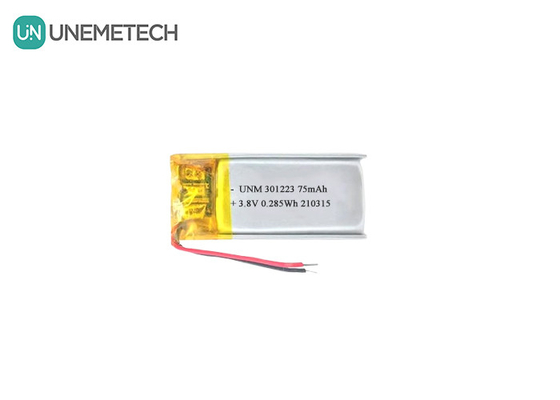 3.8V 75mAh Lithium Ion Polymer Battery 321223 Small Lipo Battery For Electronic Pen
