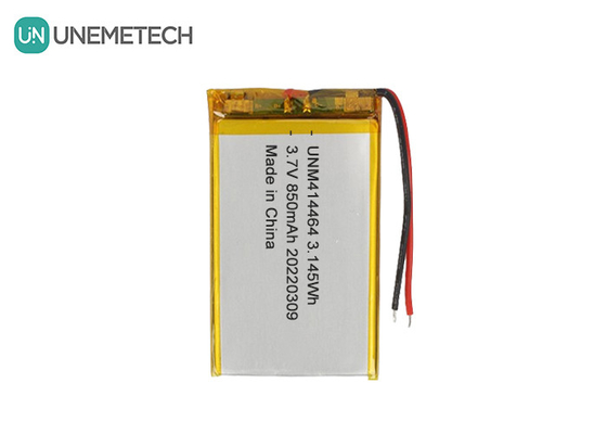 3.7V 850mAh Rechargeable LiPo Battery 414464 Pouch Battery For Table Lamp