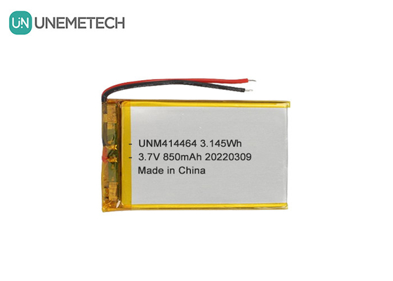 3.7V 850mAh Rechargeable LiPo Battery 414464 Pouch Battery For Table Lamp