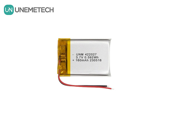 Rechargeable High Density LiPo Battery 3.7V 160mAh 422027 For Bluetooth Headset
