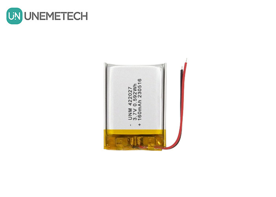 Rechargeable High Density LiPo Battery 3.7V 160mAh 422027 For Bluetooth Headset
