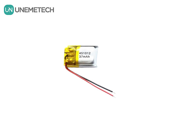 451012 3.7V 37mAh Rechargeable Small Lithium Polymer Battery For Micro Devices
