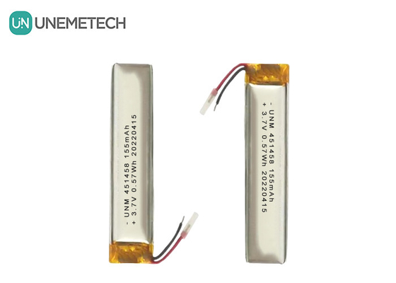 Lipo 3.7V 155mAh Rechargeable Polymer Battery 451458 For Wireless Headset