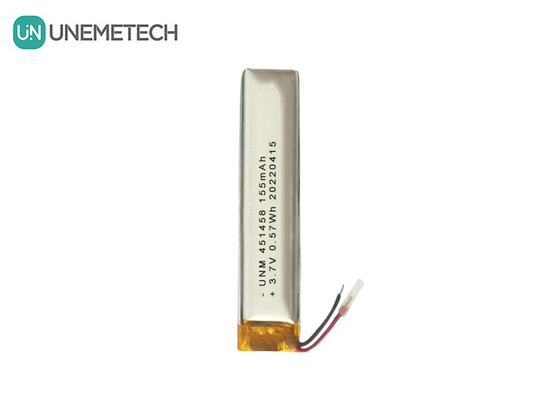 Lipo 3.7V 155mAh Rechargeable Polymer Battery 451458 For Wireless Headset