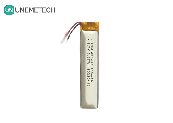 Lipo 3.7V 155mAh Rechargeable Polymer Battery 451458 For Wireless Headset