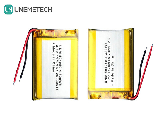 3.7V 1170mAh Seamless Intergration Lipo Rechargeable Battery 504050 For Power Tools