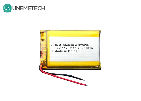 3.7V 1170mAh Seamless Intergration Lipo Rechargeable Battery 504050 For Power Tools