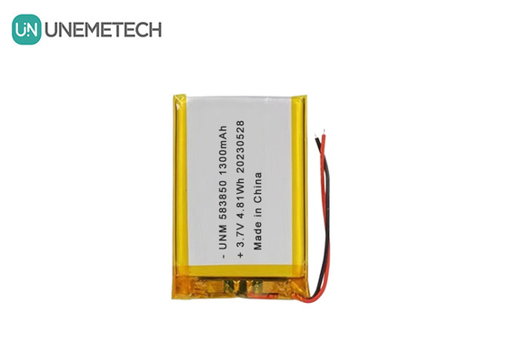 3.7V 1300mAh Standard Lithium Ion Polymer Battery 583850 For Electronic Products