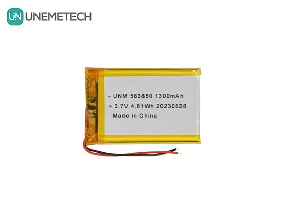 3.7V 1300mAh Standard Lithium Ion Polymer Battery 583850 For Electronic Products
